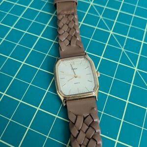 Timex Brown Braided Strap Watch